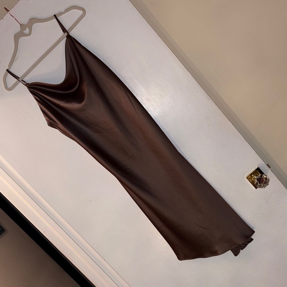 Aaron & Amber Dresses & Skirts - Elegant Brown Slip Dress
